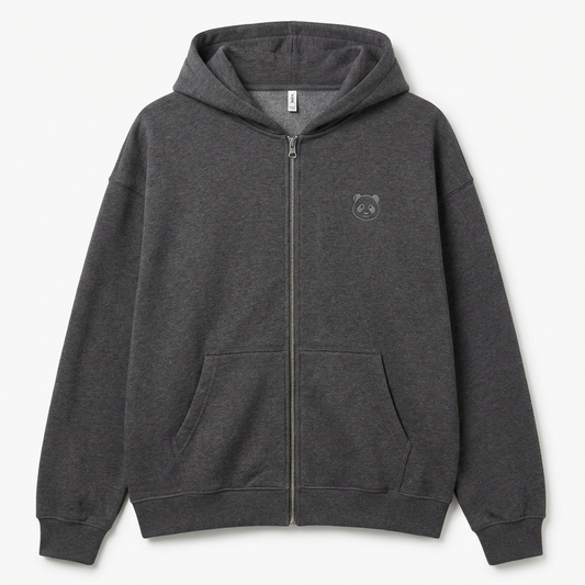 Panda Icon Zip Hoodie